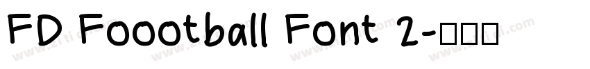 FD Foootball Font 2字体转换